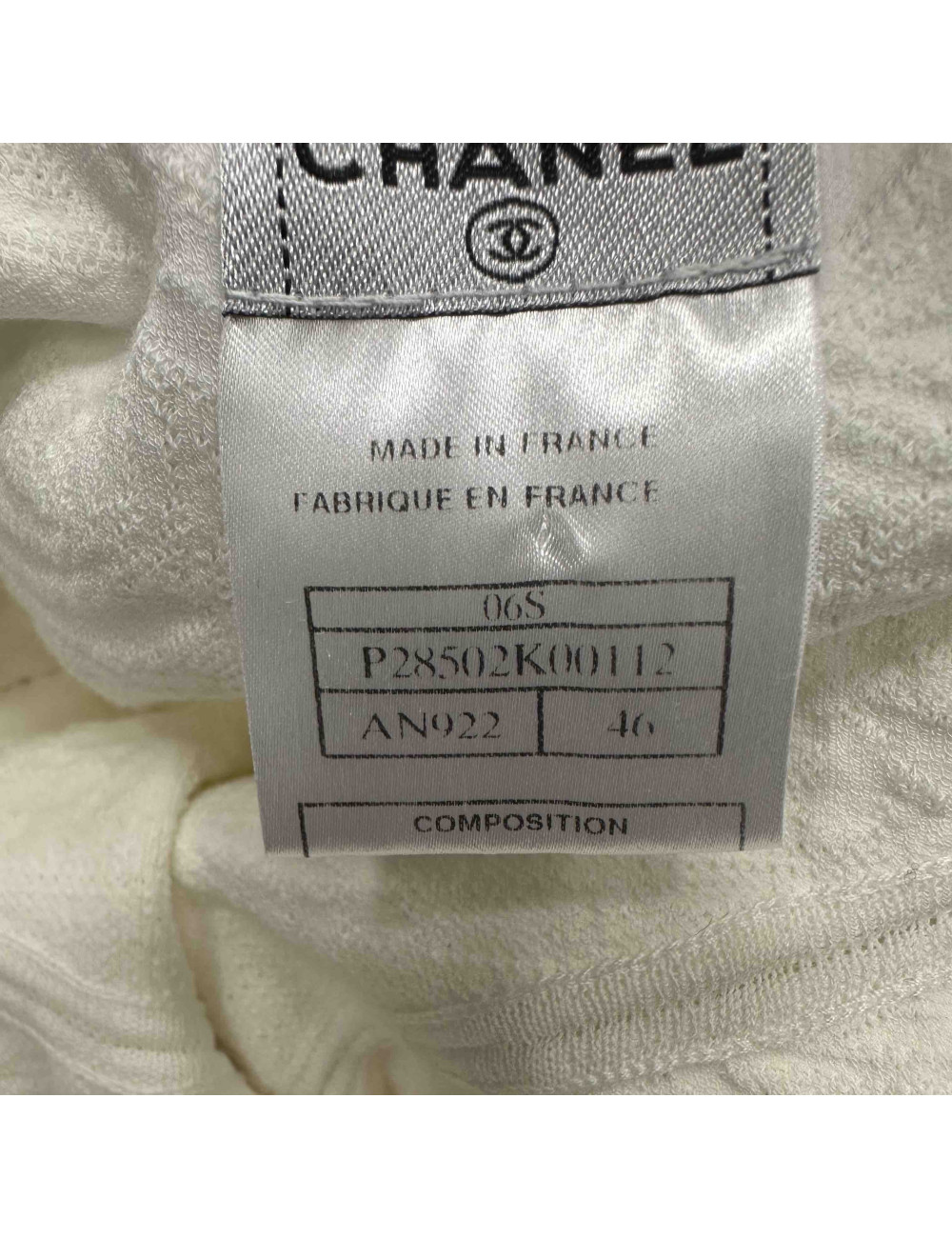 CHANEL white dress