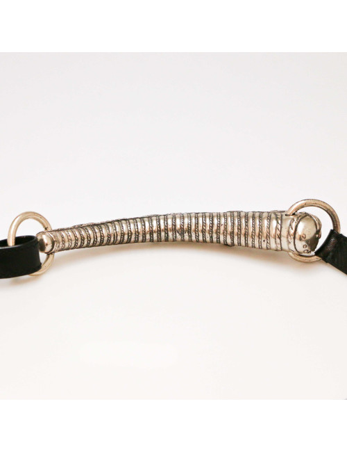 YVES SAINT LAURENT YSL vintage silver belt