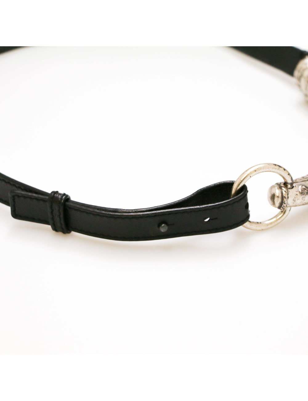 YVES SAINT LAURENT YSL vintage silver belt