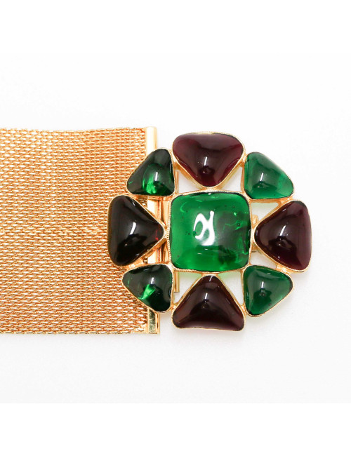 Ceinture Couture CHANEL pâte de verre 