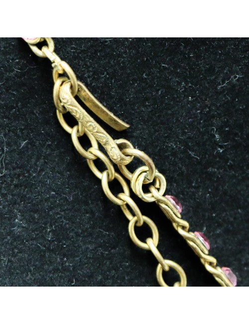 CHANEL Vintage three row long necklace