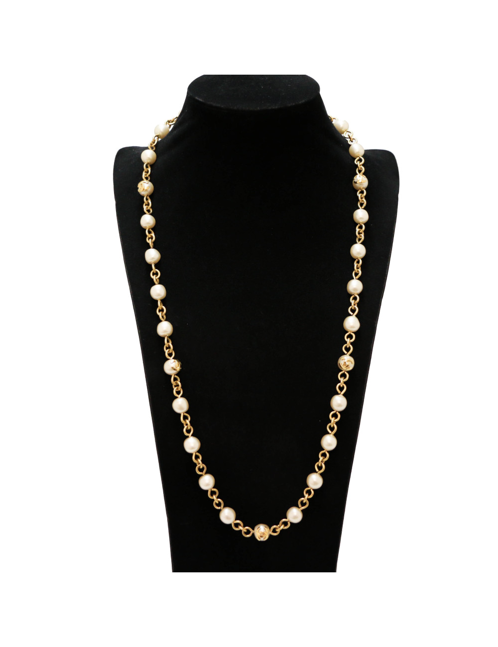 Sautoir CHANEL Vintage perles nacrées 