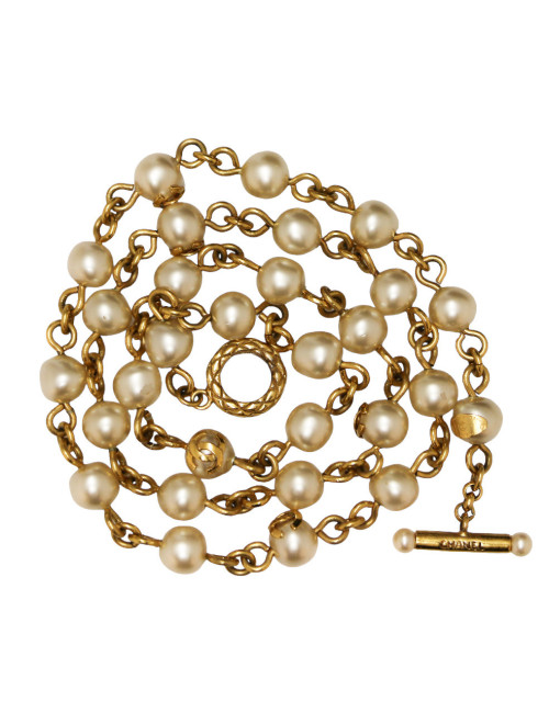 Sautoir CHANEL Vintage perles nacrées 