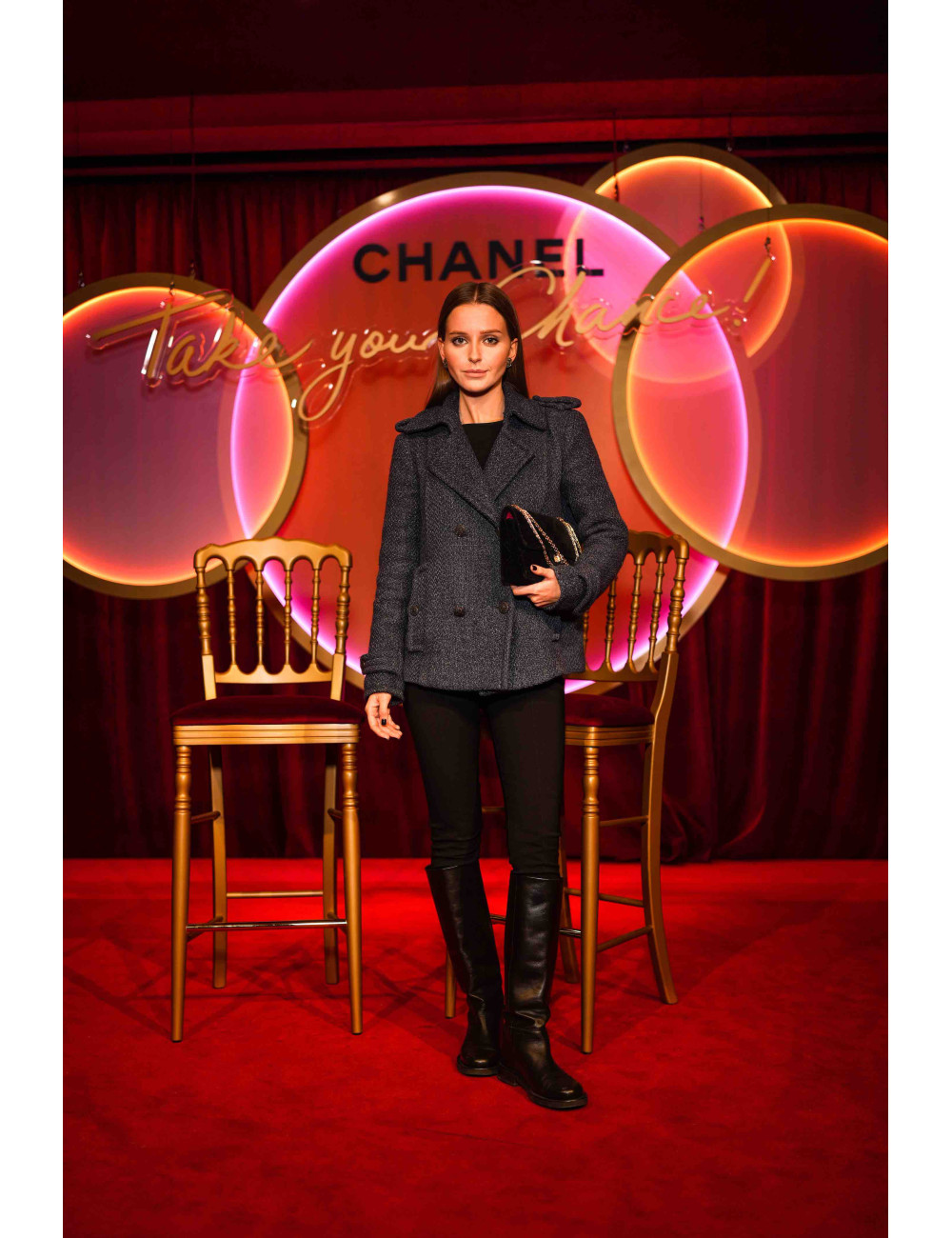 Caban bleu CHANEL T36