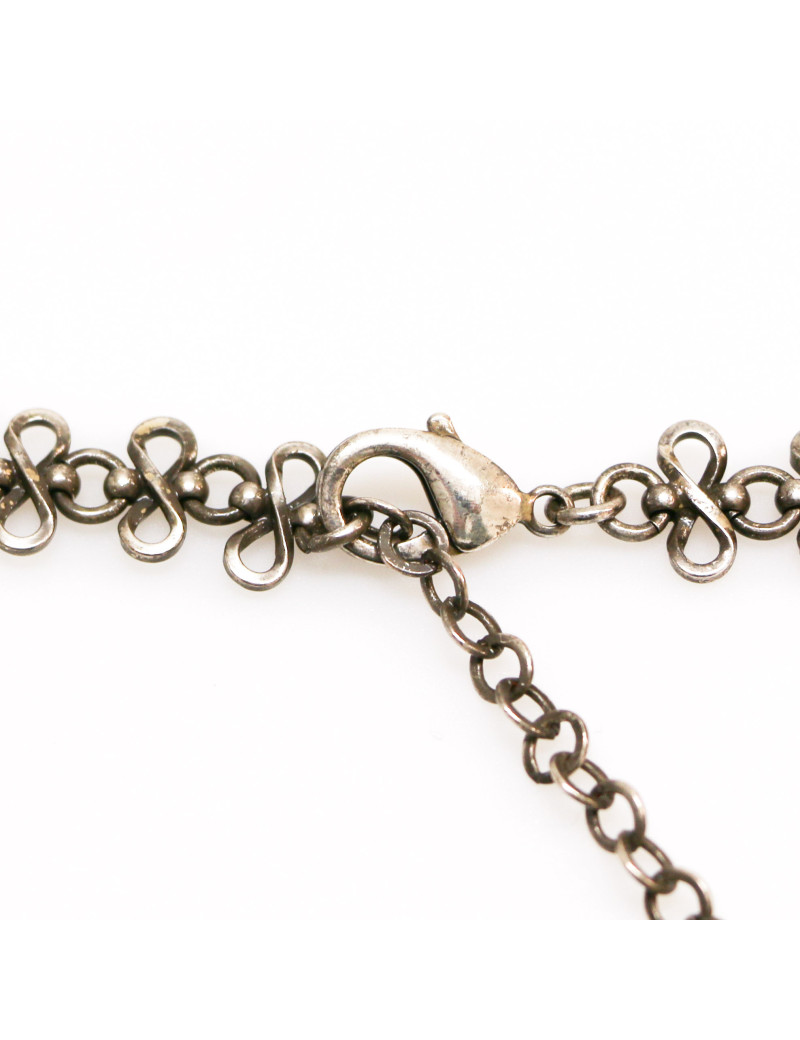 CHANEL silver coins belt-necklace