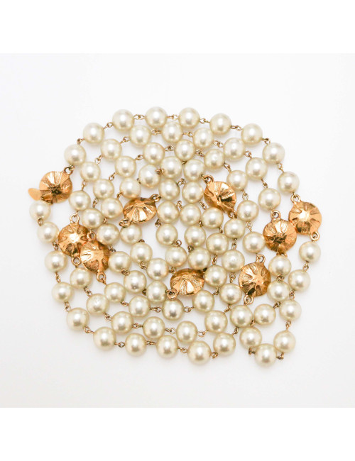 Long sautoir Vintage CHANEL perles nacrées