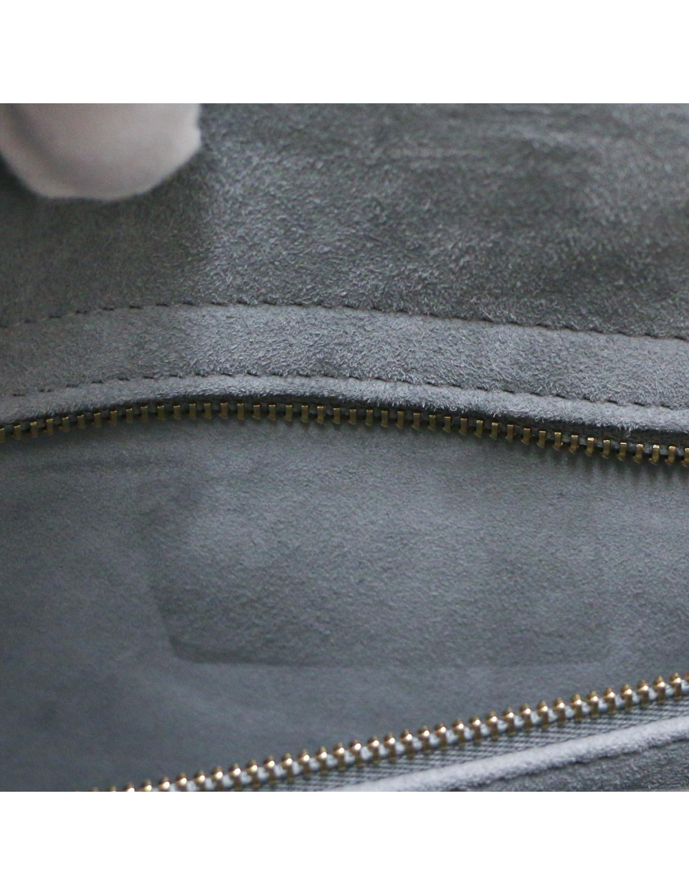 Sac Lady Dior Large CHRISTIAN DIOR cuir gris GM