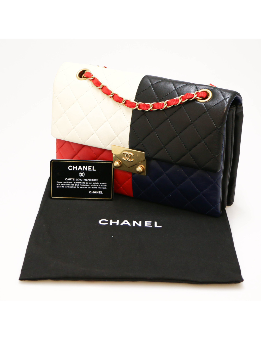 CHANEL lambskin four colors bag