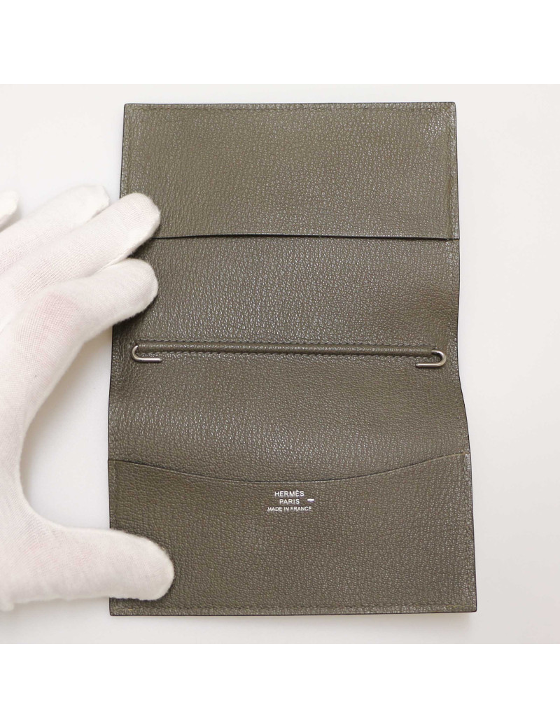 Porte agenda HERMES lezard vert