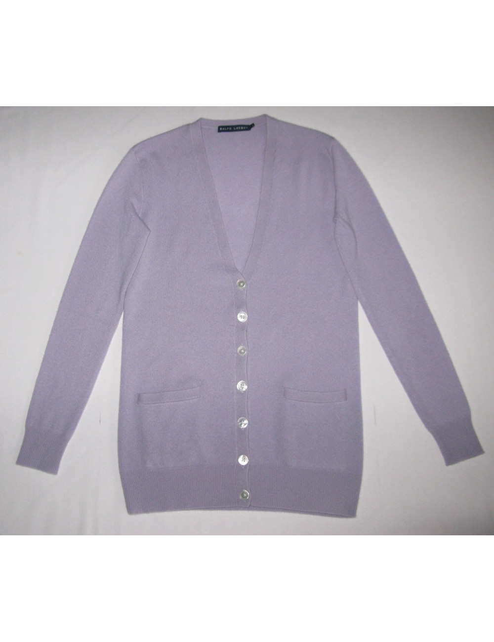 gilet RALPH LAUREN cachemire mauve t S