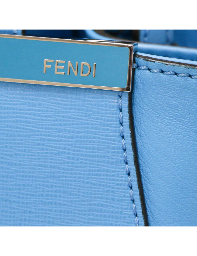 Sac en cuir FENDI bleu