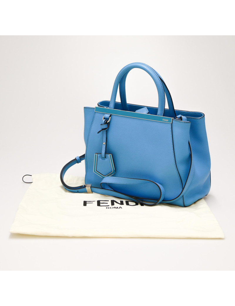 Sac en cuir FENDI bleu
