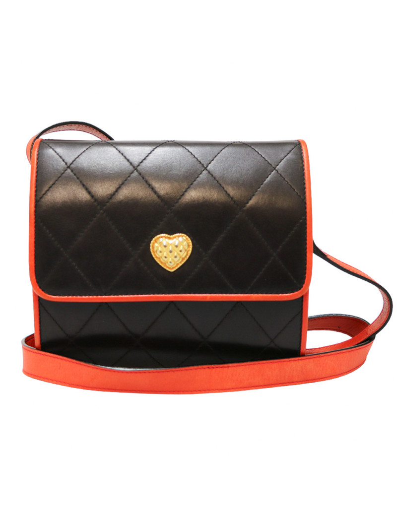 Sac en cuir vintage noir ESCADA