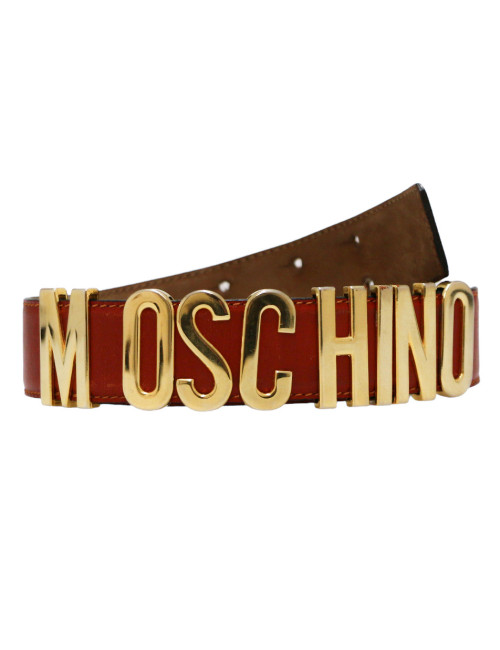 Ceinture MOSCHINO cuir rouge