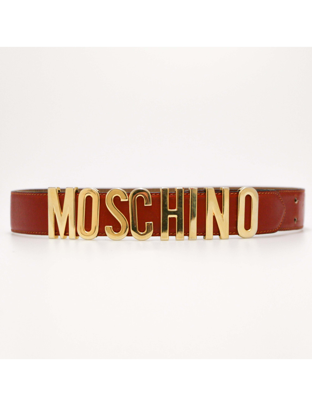 Ceinture MOSCHINO cuir rouge