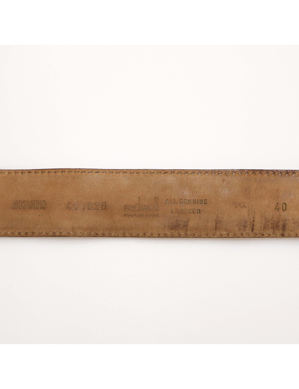 Ceinture MOSCHINO cuir rouge