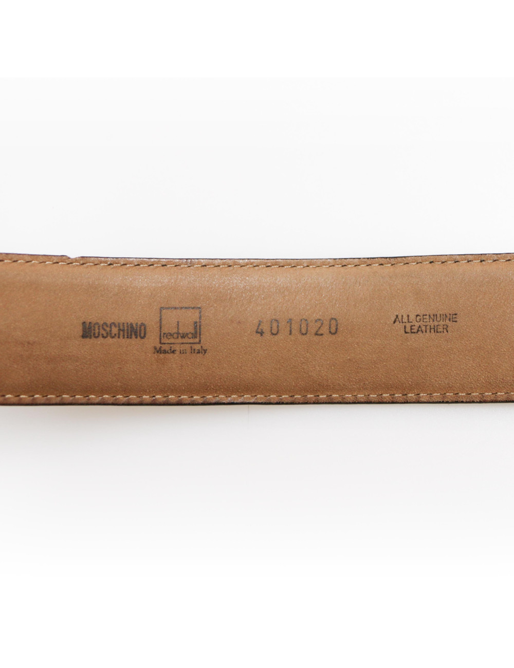 Ceinture MOSCHINO cuir noir