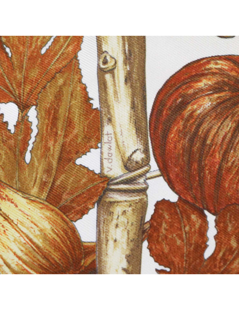 Petit carré HERMES Citrouilles et Coloquintes