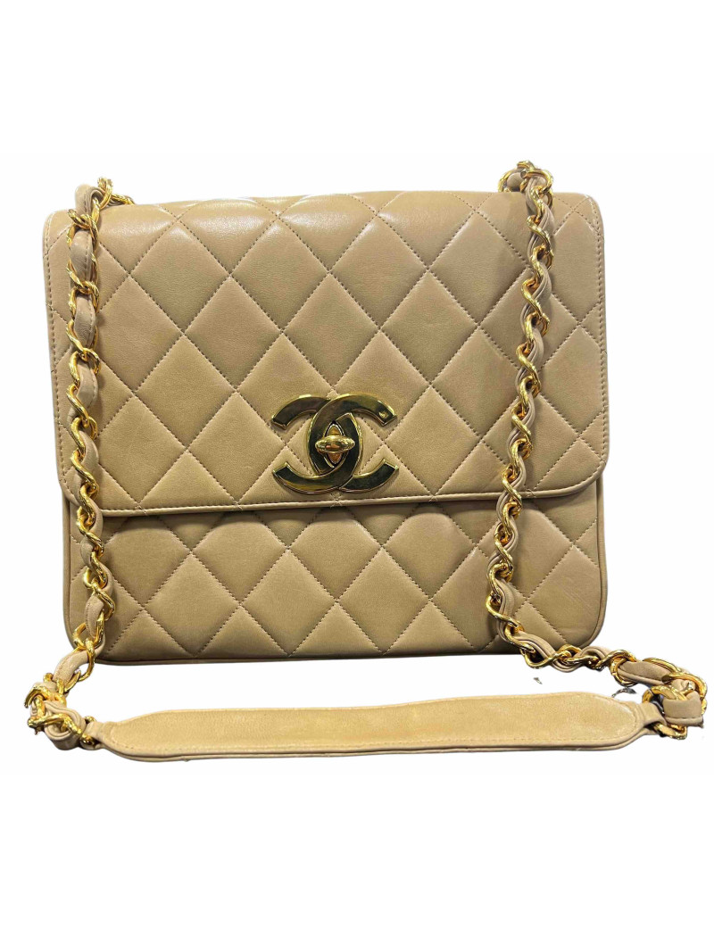 Sac classique beige CHANEL CC