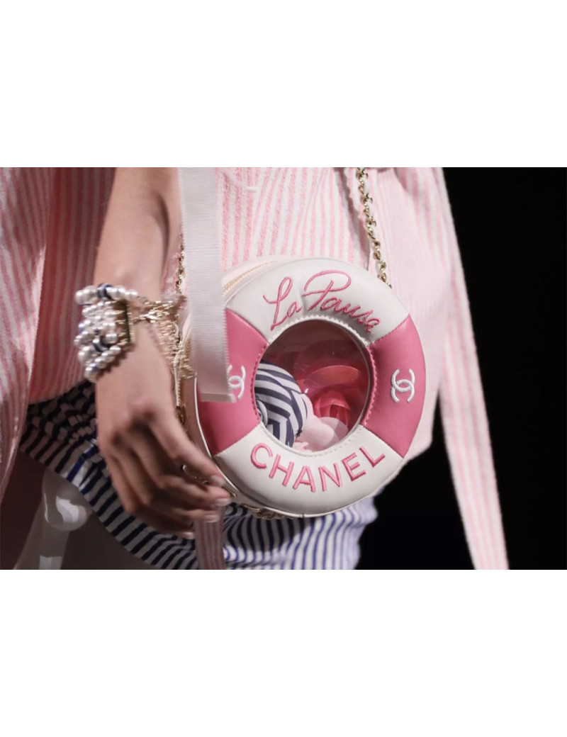 Sac La Pausa CHANEL rose et blanc