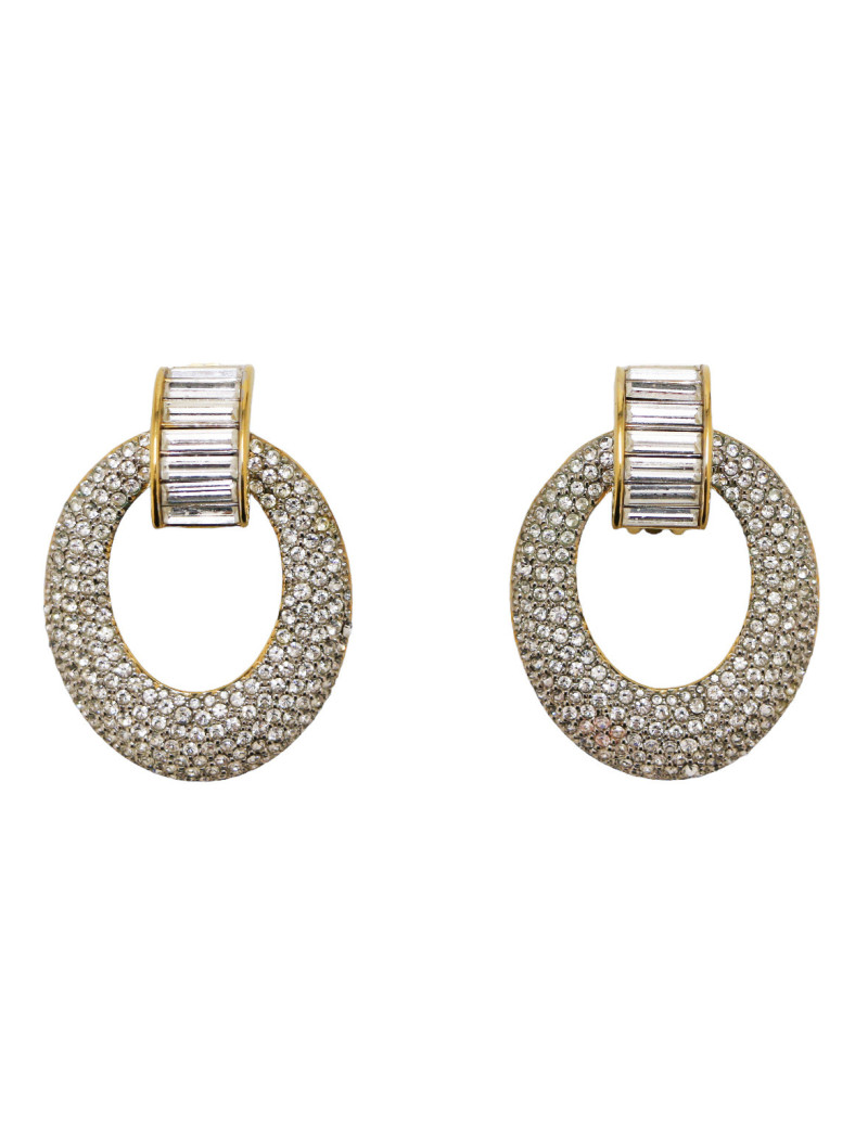 Clips strass pendants