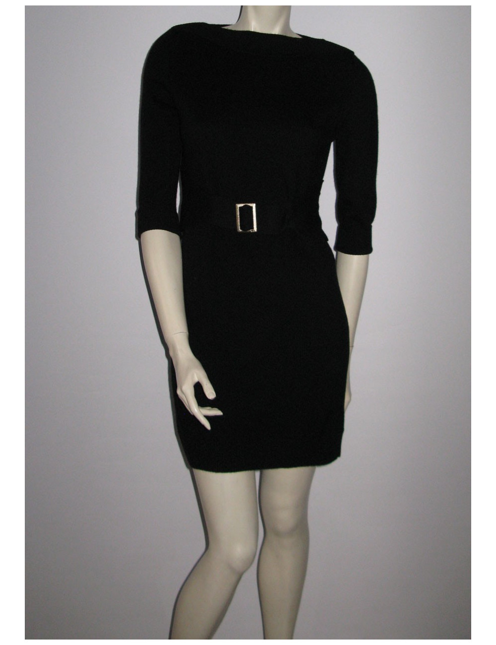 robe CHANEL t 38 cachemire noire