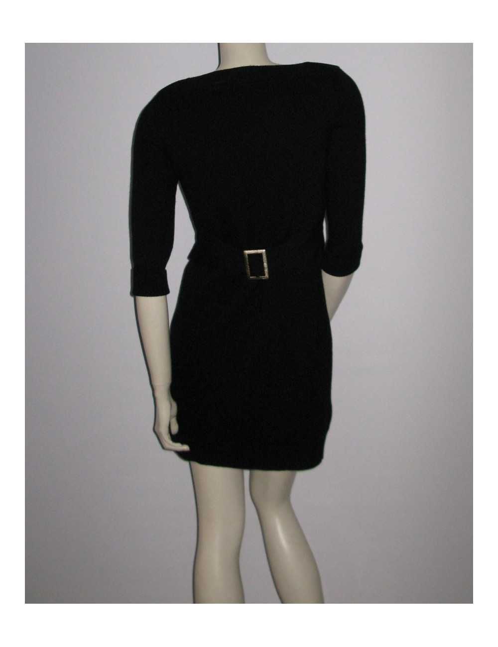robe CHANEL t 38 cachemire noire