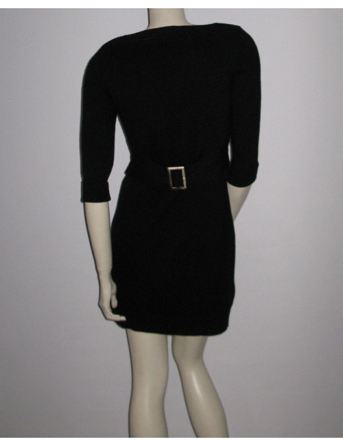 Robe CHANEL T38Fr en cachemire noire
