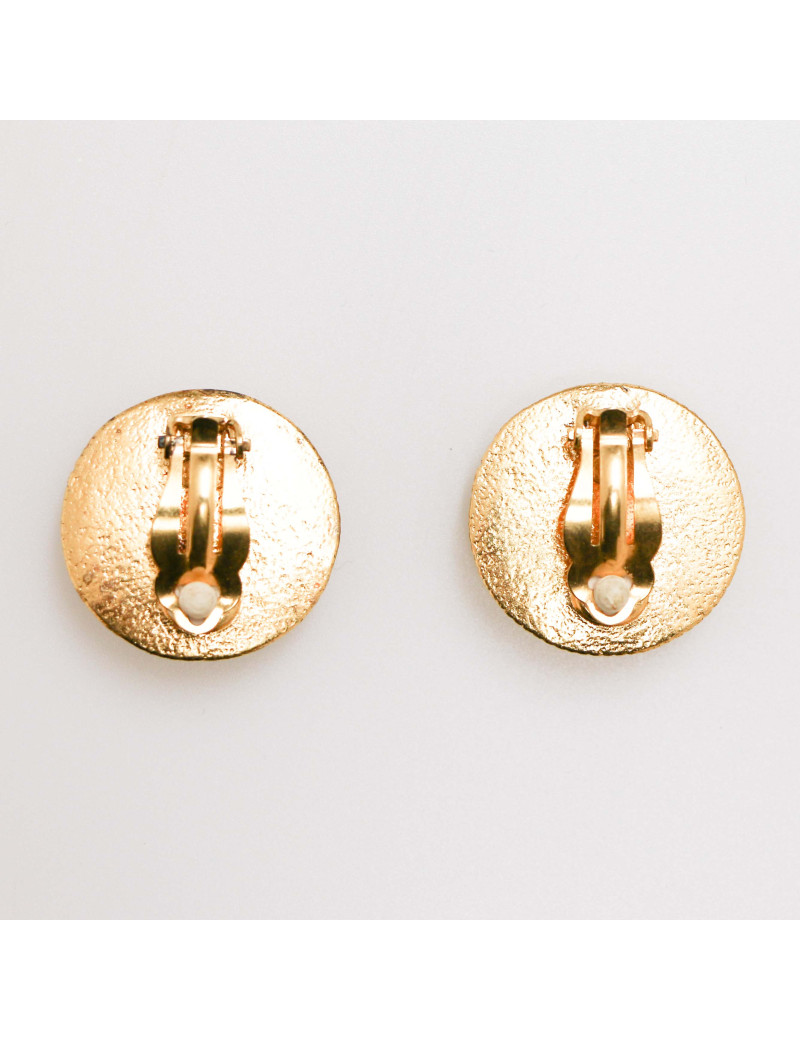 Clips CHANEL CC vert