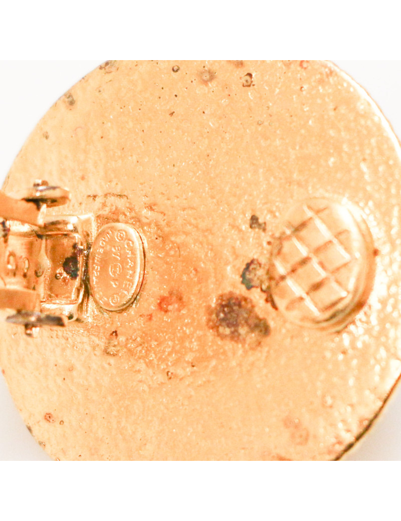 Clips CHANEL CC vert