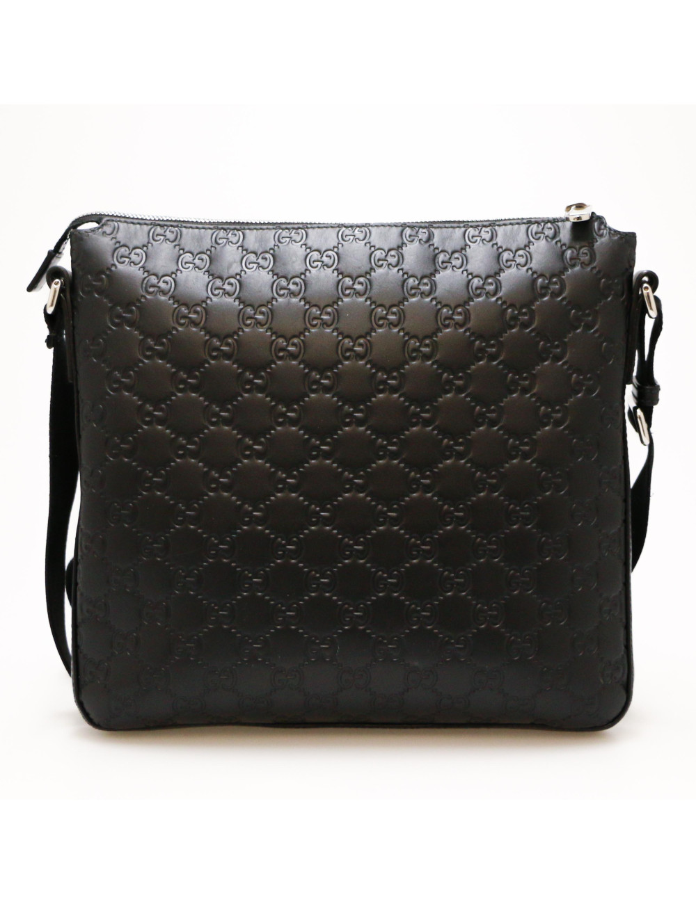 Sacoche GUCCI cuir embossé