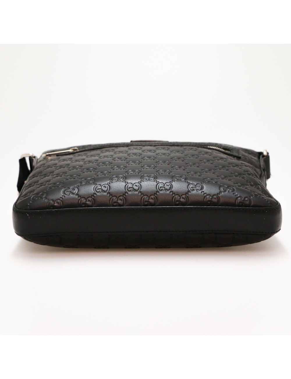 Sacoche GUCCI cuir embossé