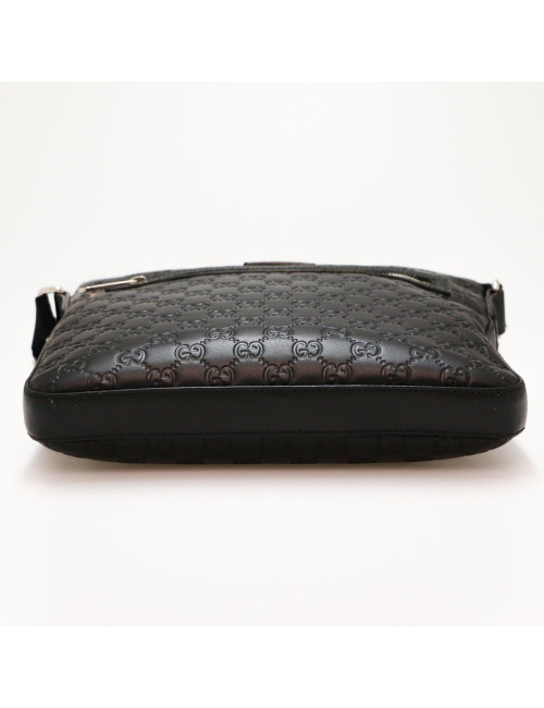 Sacoche GUCCI cuir embossé