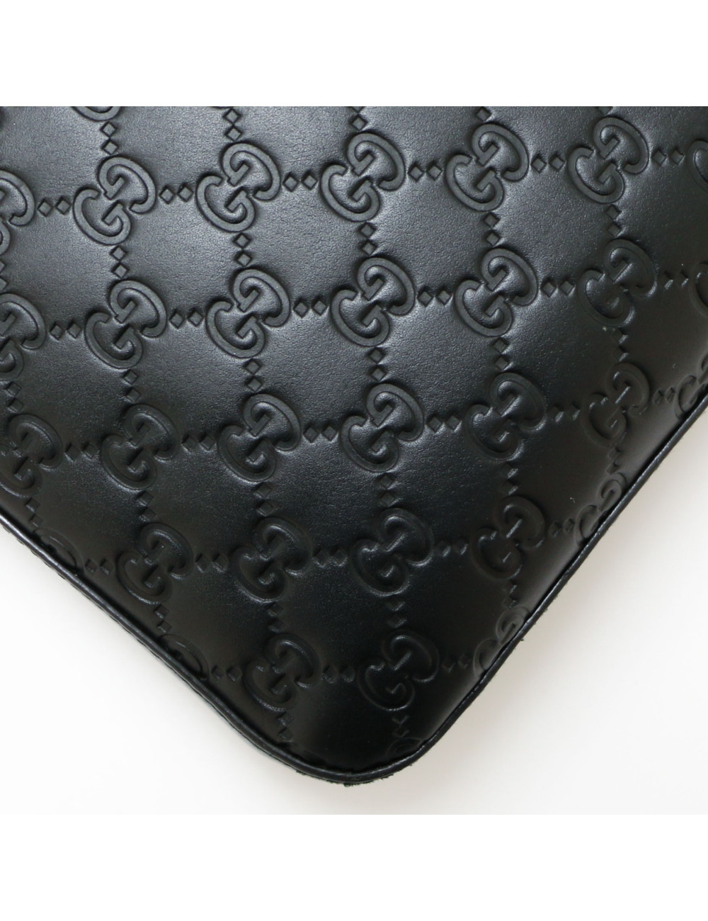 Sacoche GUCCI cuir embossé