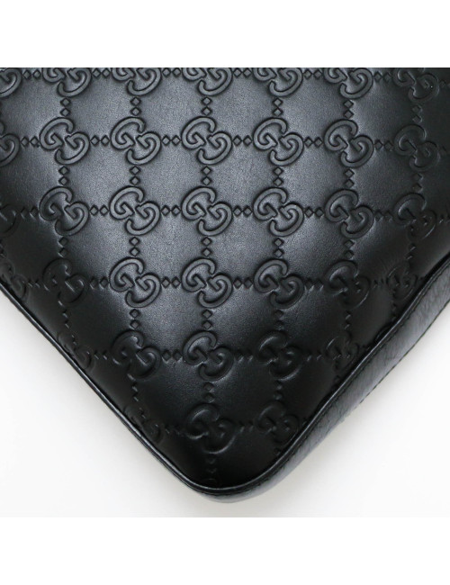 Sacoche GUCCI cuir embossé