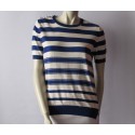 LOUIS VUITTON blue striped pullover