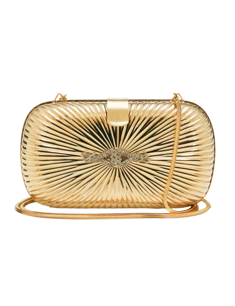 Minaudière métal doré Vintage