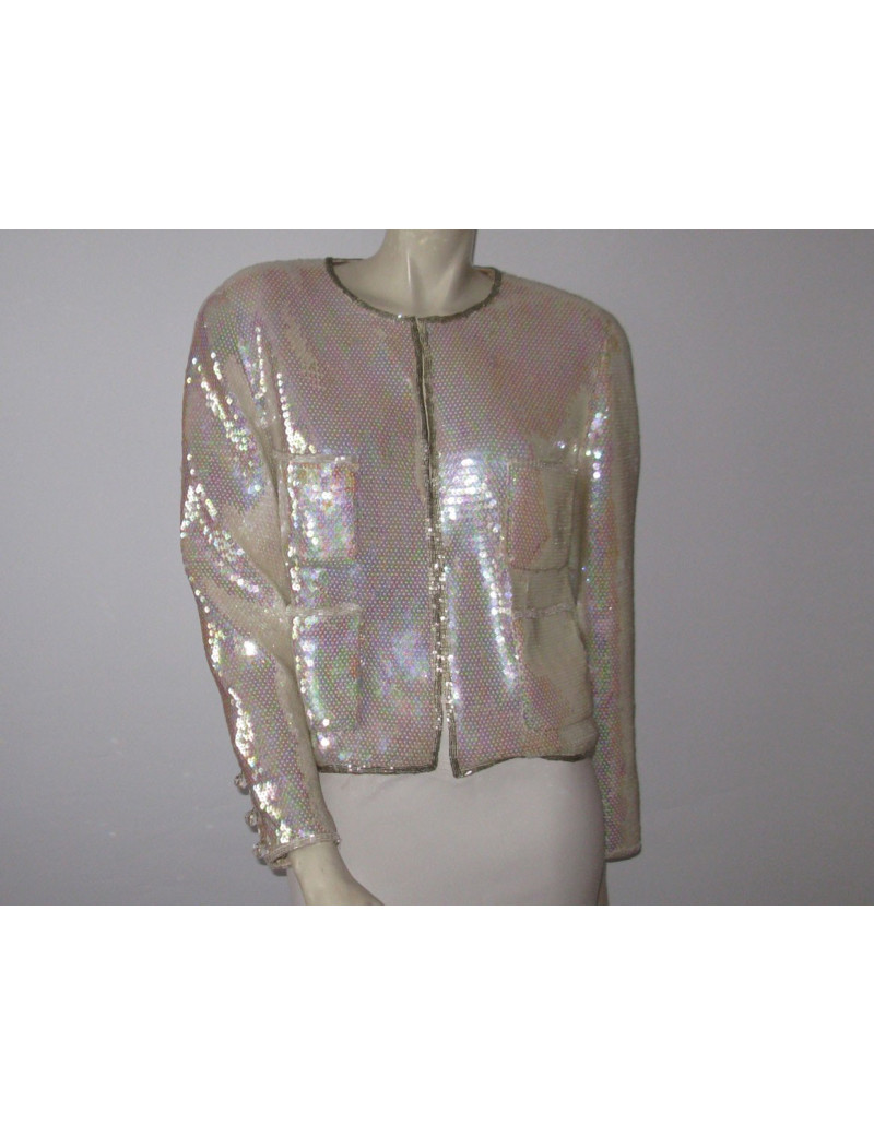 veste CHANEL couture à sequins 