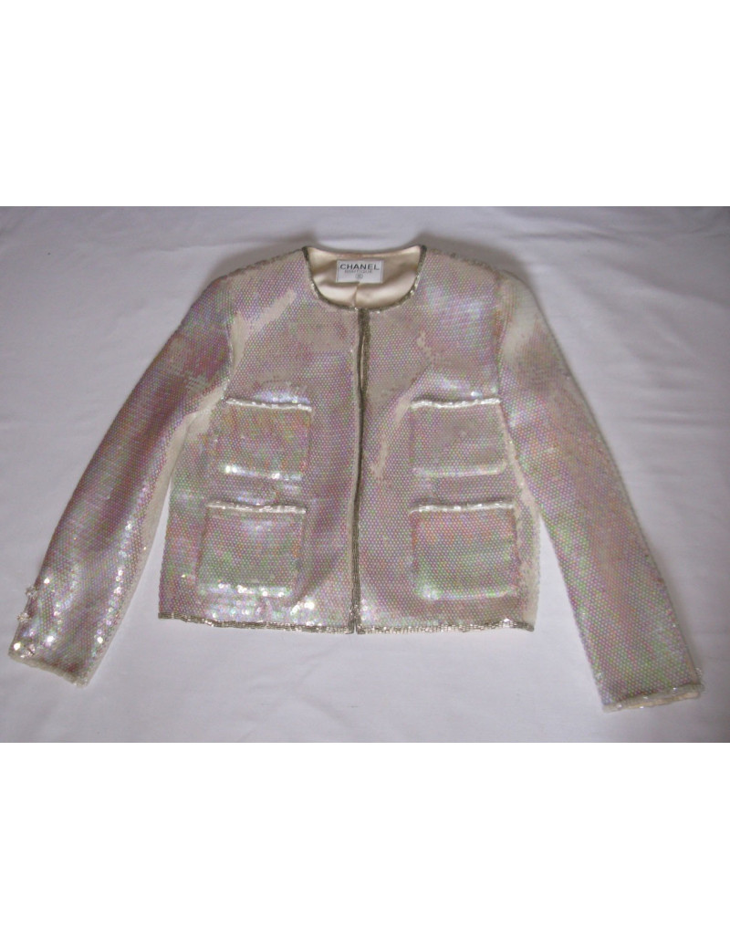 veste CHANEL couture à sequins 
