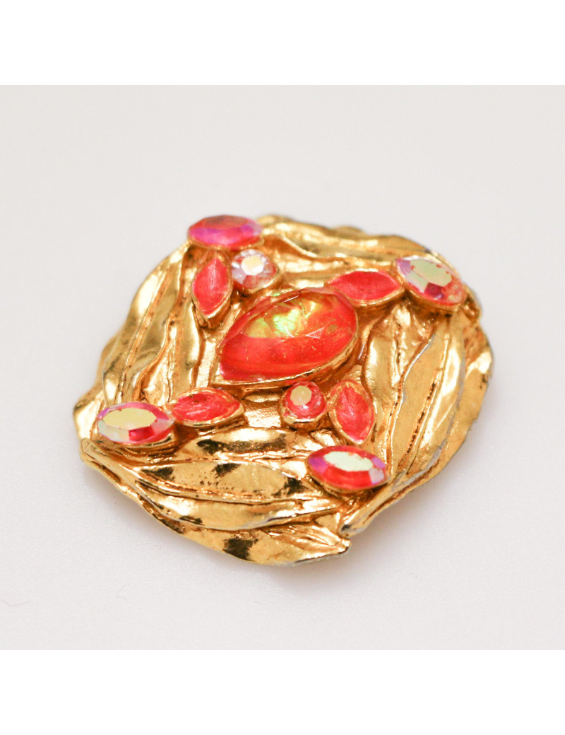 Clips d'oreille métal doré 