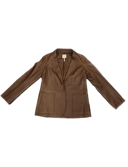 Veste HERMES T 42 renne marron