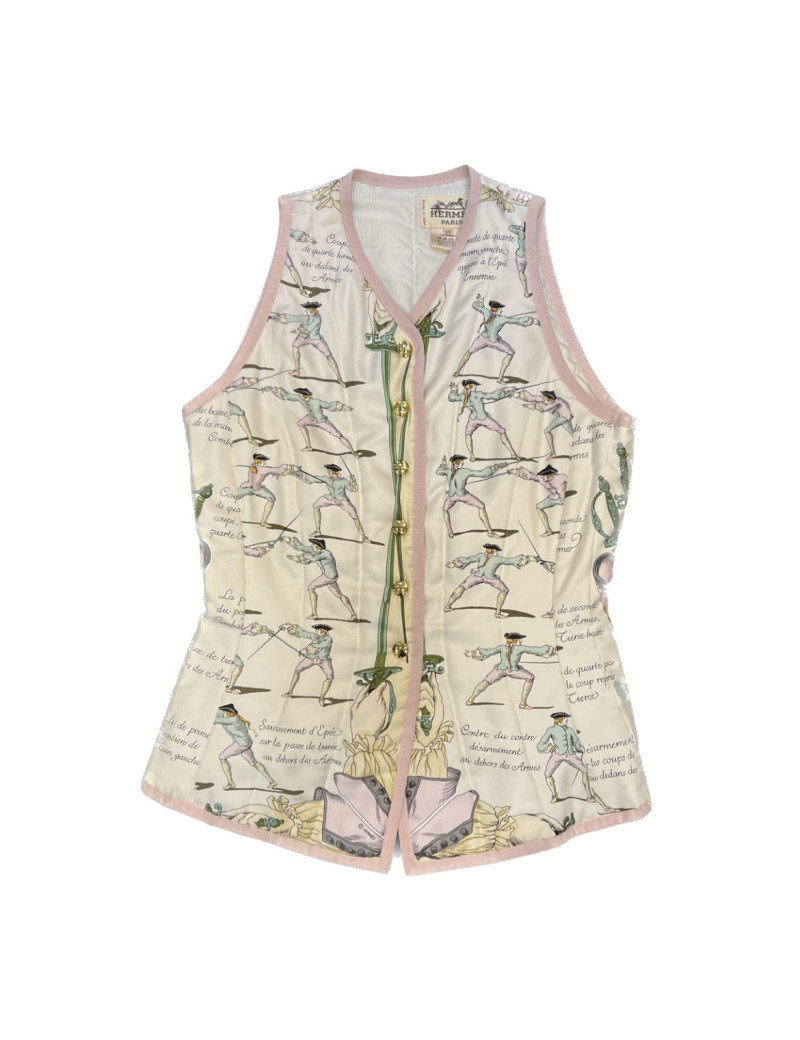 Gilet HEMREST40 soie "Traité des armes"