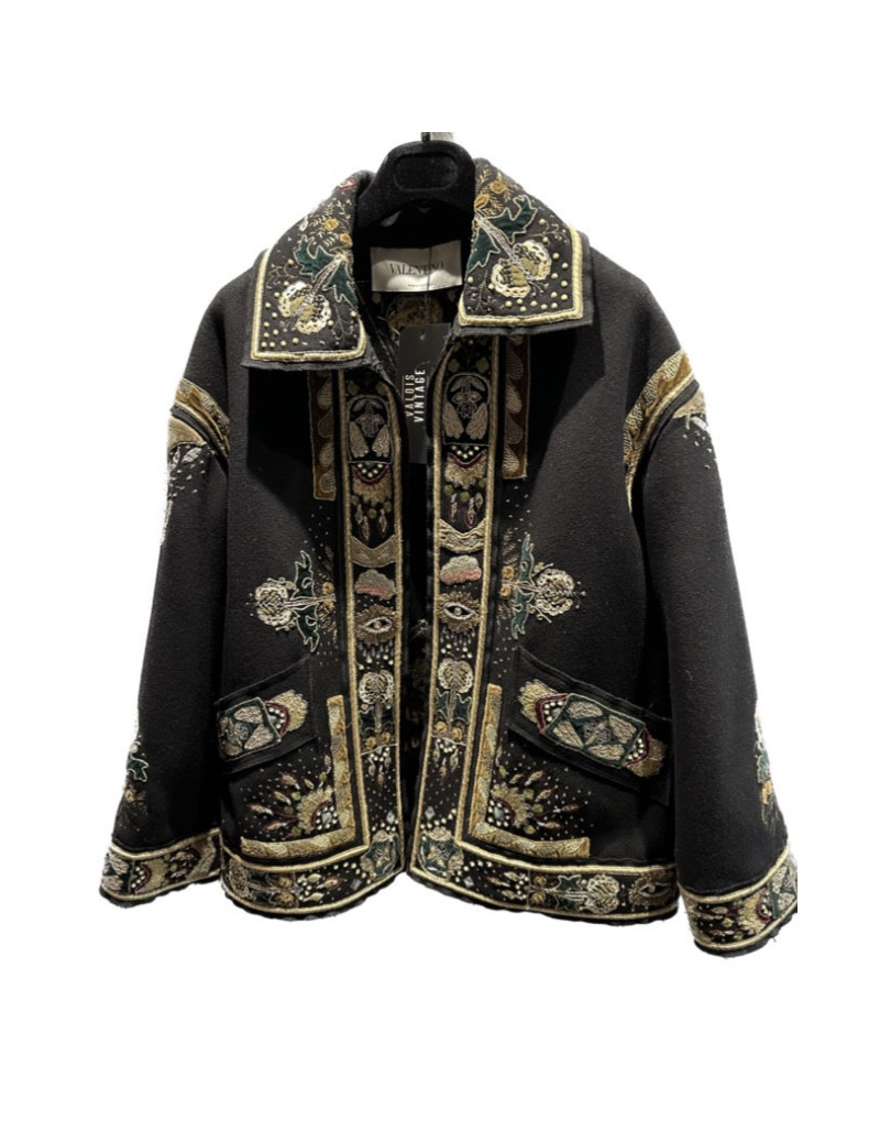 Veste VALENTINO noire brodée