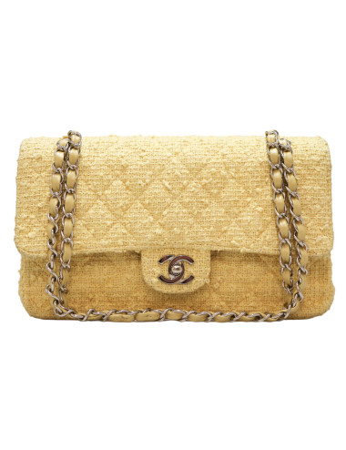 Sac CHANEL tweed jaune