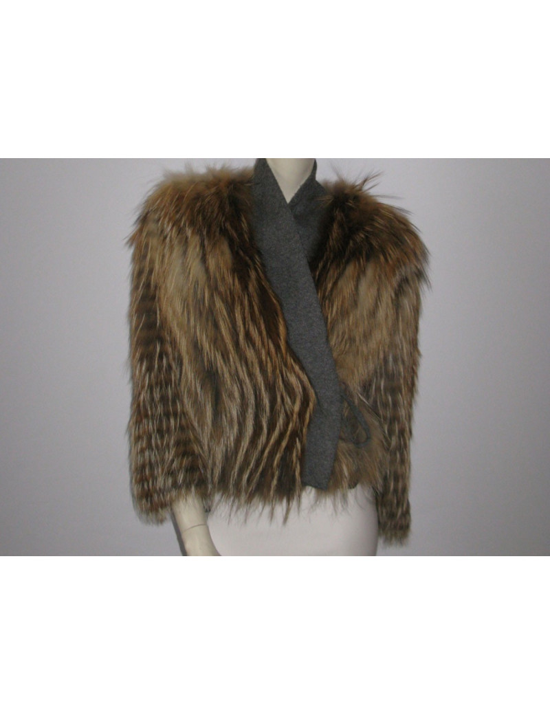 Veste "245 SAINT HONORE" fourrure réversible en renard