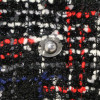 Veste en tweed CHANEL t40 noir, rouge, blanc bleu