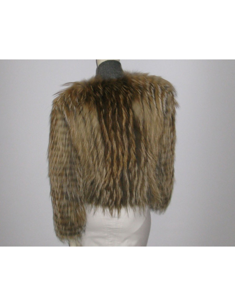 Veste "245 SAINT HONORE" fourrure réversible en renard