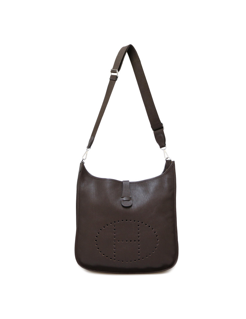 Sac Evelyne HERMES TGM togo chocolat