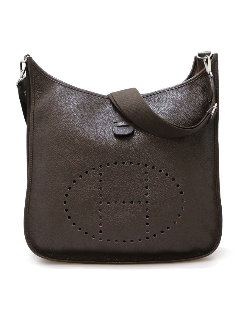 Sac Evelyne HERMES TGM togo chocolat