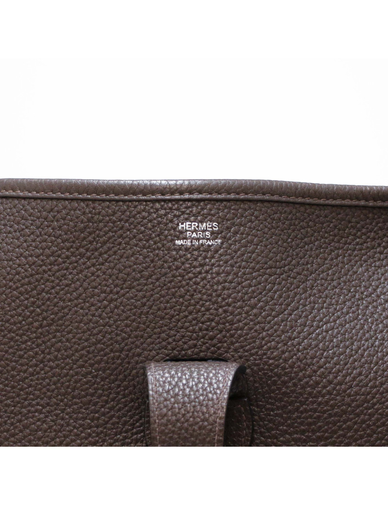 Sac Evelyne HERMES TGM togo chocolat